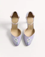 Valentino Hi Dolly Fabric Pumps With Floral Embroidery 105Mm - Image 5